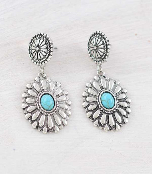 Western Concho Earrings